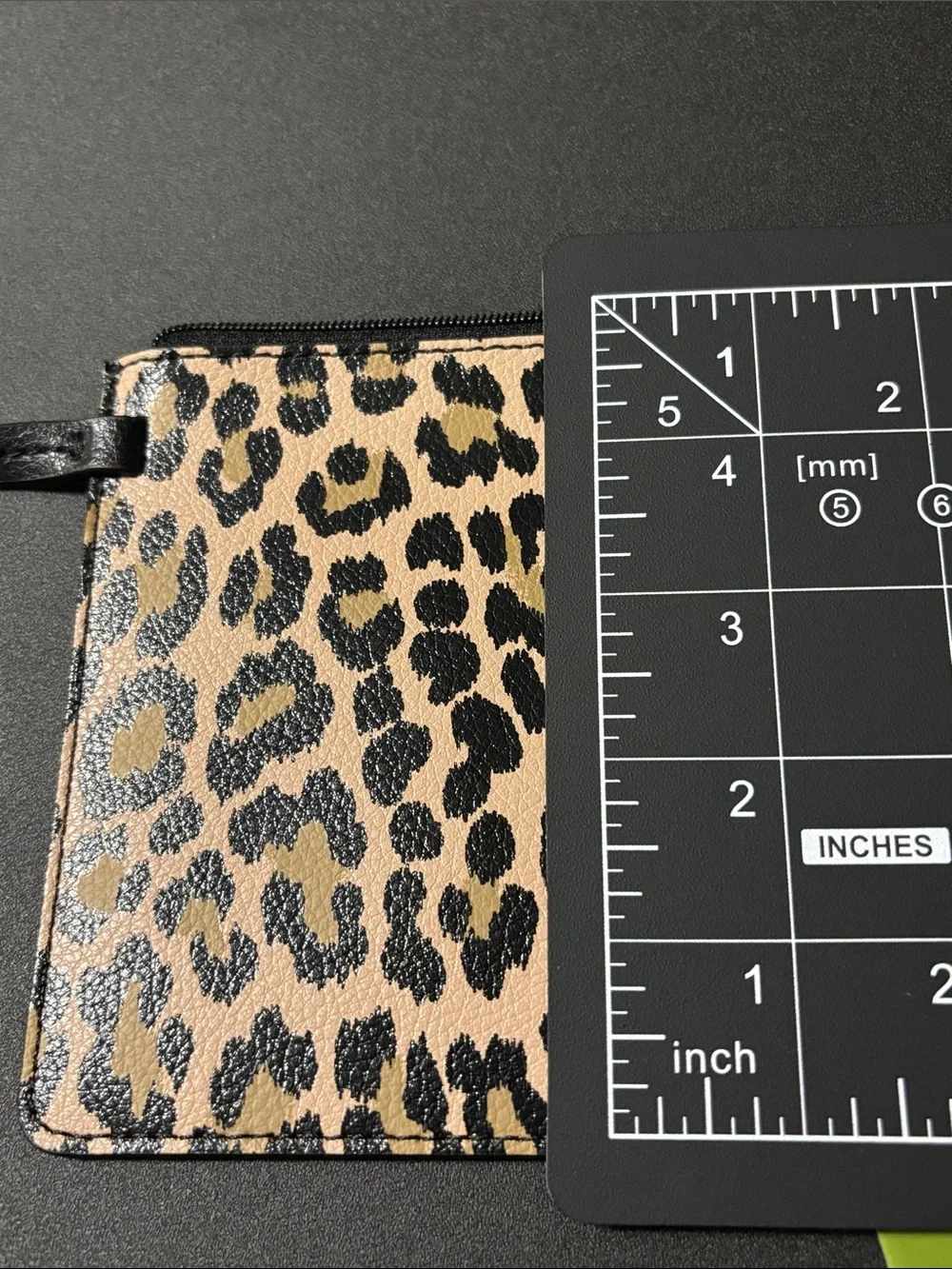 Kate Spade Leopard Print‎ Zip Pouch Wallet - Black & Tan
